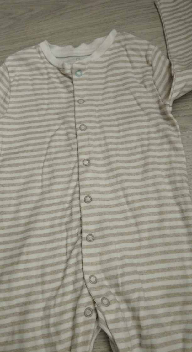 Uzun Kollu Gri Bebek Tulum - Görsel 3