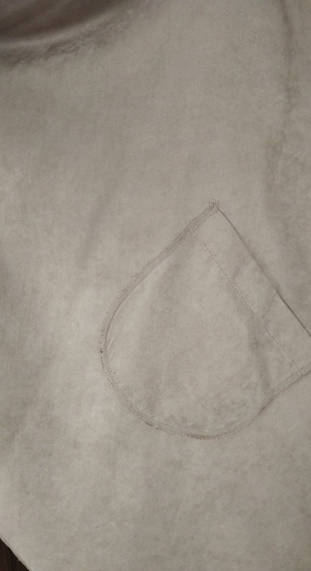 Bej Uzun Kolluksuz Salaş Kadın Sabahlık - Görsel 3