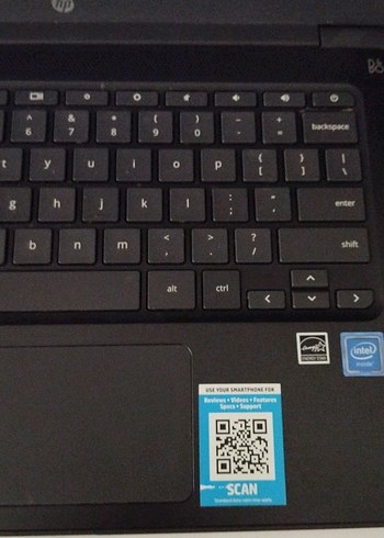 Siyah HP Chromebook Dizüstü Bilgisayar - Görsel 3