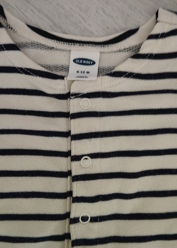 Carter's Çizgili Askısız Bebek Tulum