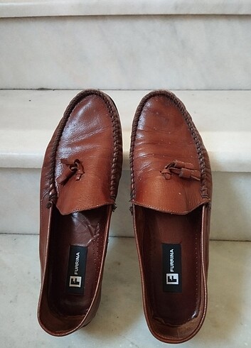 44 Beden kahverengi Renk Ayakkabı 
