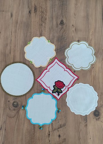 Nakışlı renkli sunum peceteleri - Görsel 19