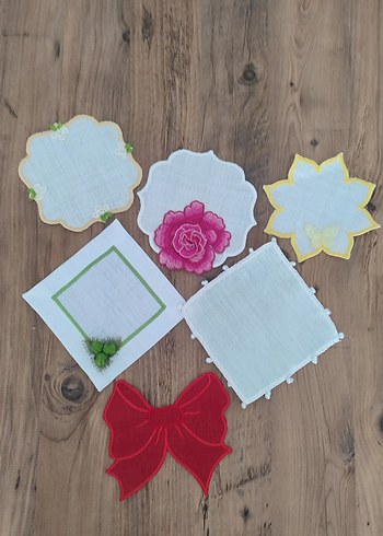 Nakışlı renkli sunum peceteleri - Görsel 18