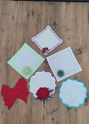 Nakışlı renkli sunum peceteleri - Görsel 17