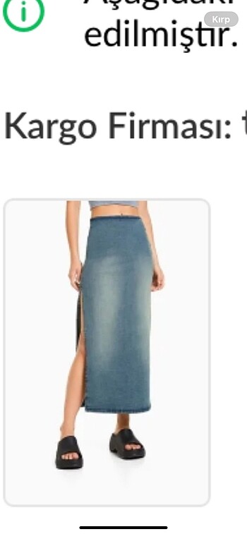 bershka kot etek