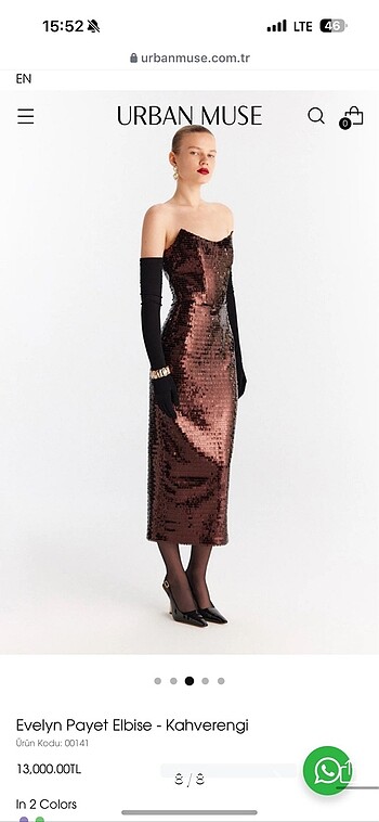 xs Beden Urban muse abiye elbise