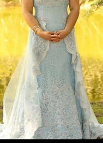 Diğer Buz mavi abiye elbise. Nişan&düğün&sünnet annesi