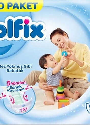 Açılmamış molfix bebek bezi