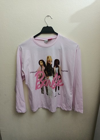 Barbie Baskılı Uzun Kollu Kız Tişörtü - Görsel 3