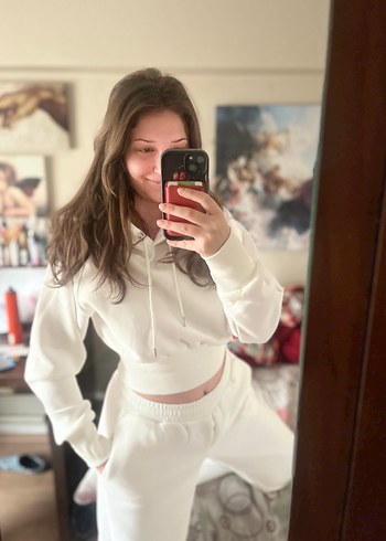 Beyaz Kadın Eşofman Takımı - Görsel 2