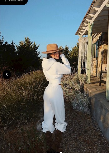 Beyaz Kadın Eşofman Takımı - Görsel 3