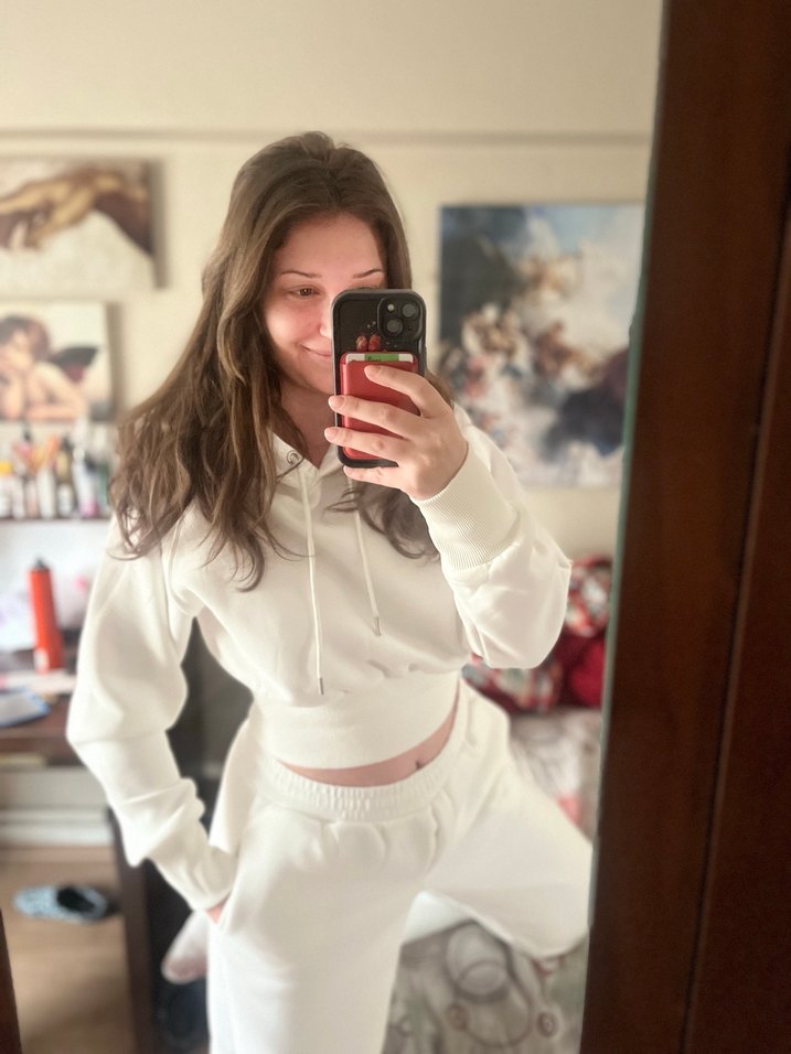 Beyaz Kadın Eşofman Takımı - Görsel 2