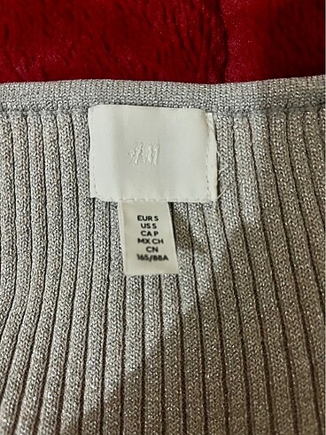 s Beden H&M Gümüş Simli Triko Kazak