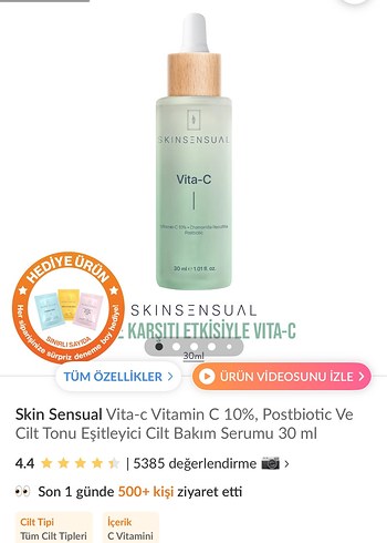 Skin Sensual Vita-C Vitamin C Serum 30 ml