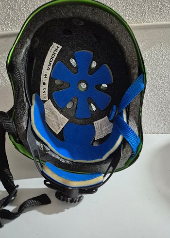 çocuk Mavi Yılan Desenli Biker Kask - Görsel 3