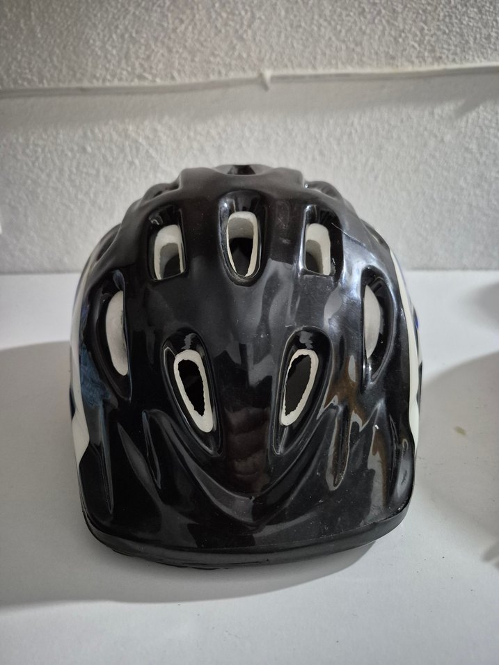 çocuk Mavi Yılan Desenli Biker Kask - Görsel 4