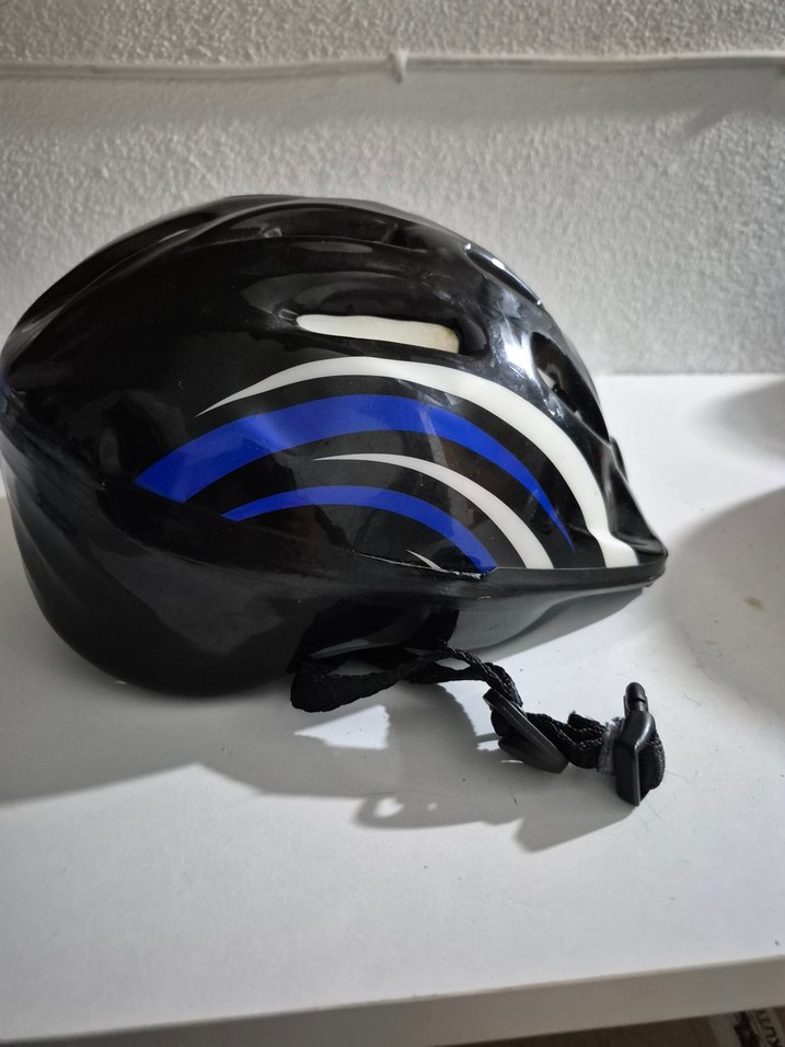 çocuk Mavi Yılan Desenli Biker Kask - Görsel 2