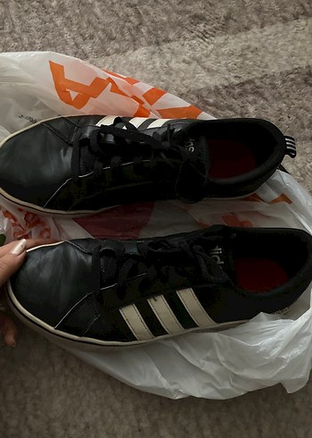 Adidas Adidas Siyah Beyaz Erkek Spor Ayakkabı