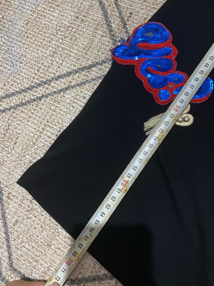 Düğmeli Siyah Hamile Tişörtü - Görsel 2