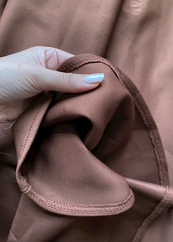 Kadın Vintage Bohem Uzun Kahverengi Elbise - Görsel 12