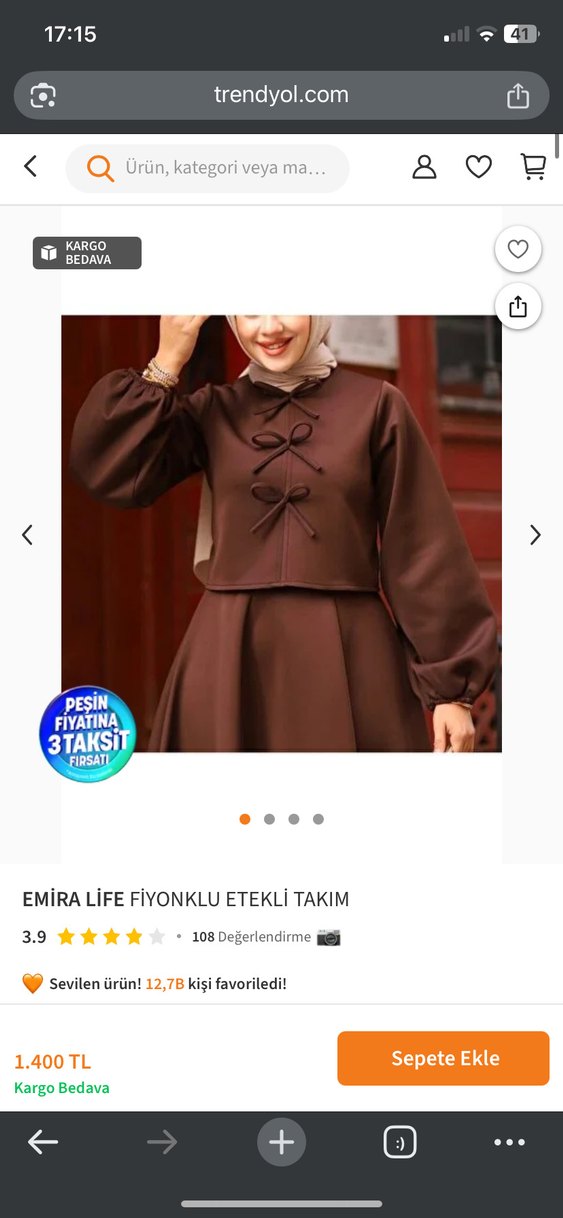 Kadın Vintage Bohem Uzun Kahverengi Elbise - Görsel 2