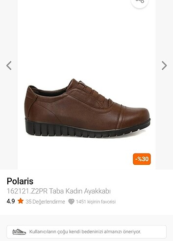 Polaris taba kadın ayakkabı
