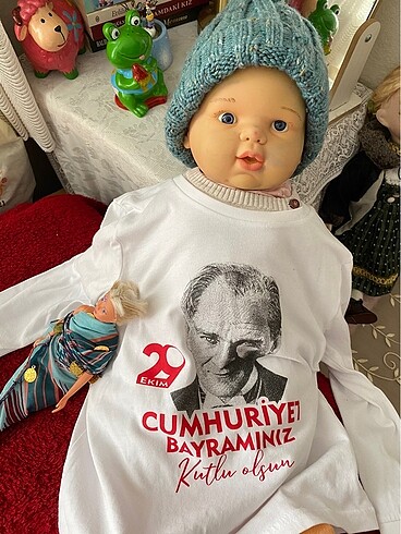  E.L.F Oyuncak etli bebek 29 Ekim kıyafeti çocuk