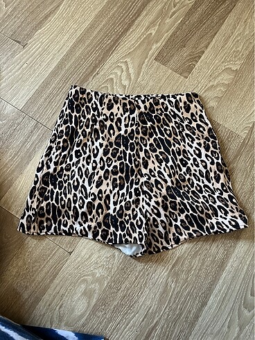Zara Zara leopar şort etek