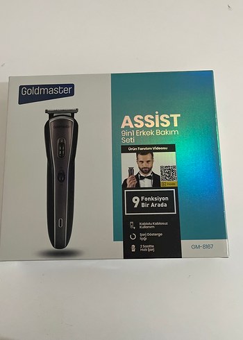 Goldmaster ASSiST 9in1 Erkek traş makinası seti