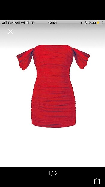 Kırmızı drapeli elbise