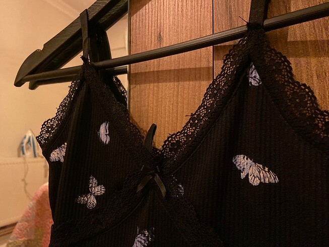H&M H&M Kelebek Desenli Mini Elbise