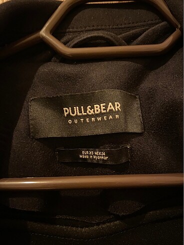 Pull and Bear Pull&Bear Crop Süet Deri Ceket