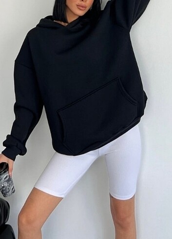 Zara SWEATSHİRT KAPŞONLU ŞARDONLU UNİSEX