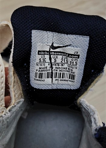 Nike Erkek Çocuk Spor Ayakkabısı 21,5 numara - Görsel 6