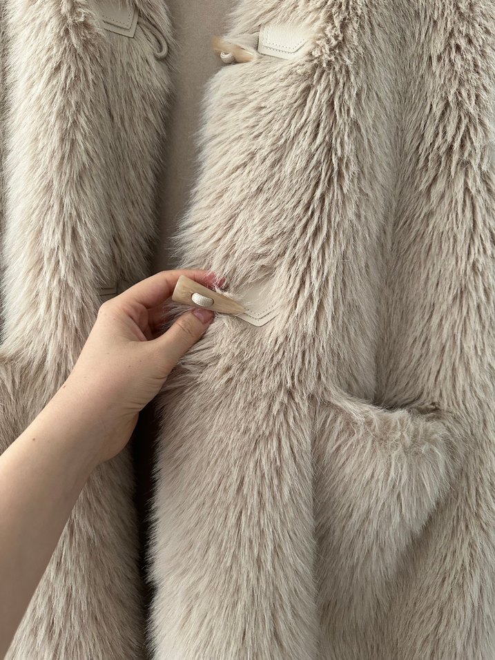 Bej Kürk Detaylı Kadın Yelek - Görsel 4