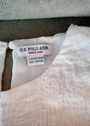 Kız Çocuk Beyaz Keten Elbise - Görsel 3