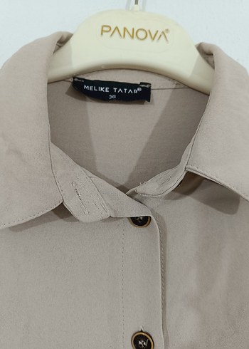 Bej Düğmeli  Tunik - Görsel 4