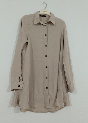 Bej Düğmeli  Tunik - Görsel 2