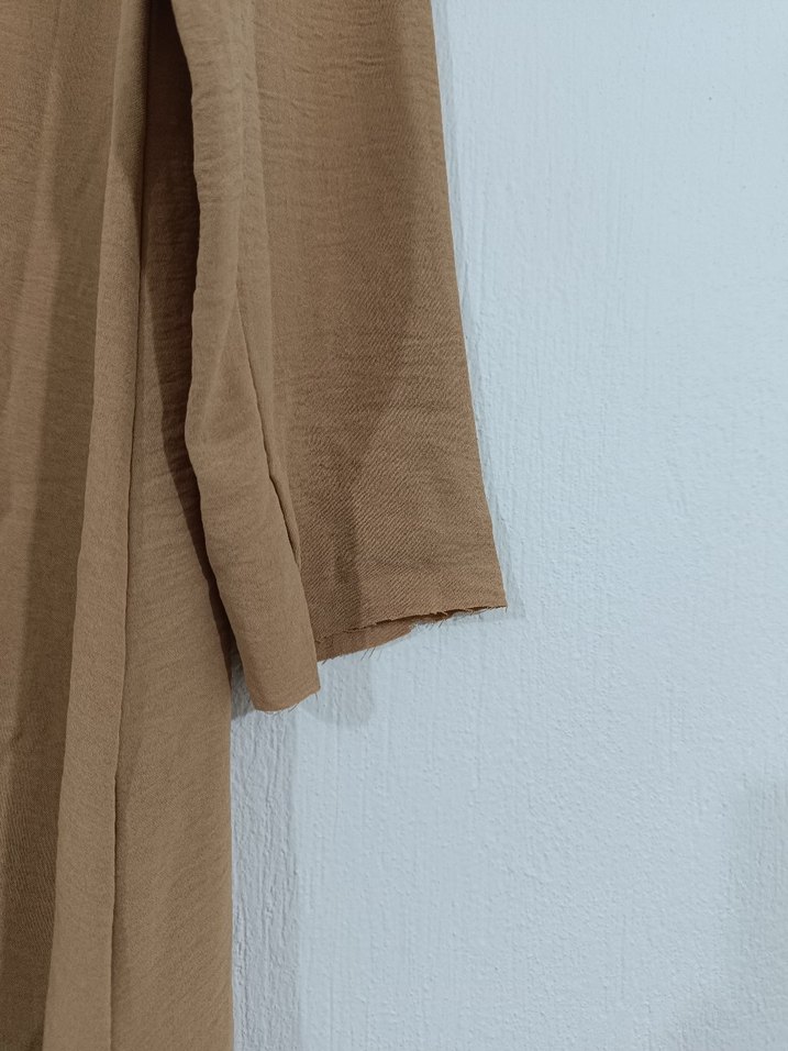 Bej Uzun Kollu  Tunik - Görsel 4
