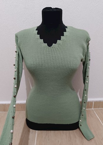 İnci Detaylı Fitilli Kazak - Görsel 2