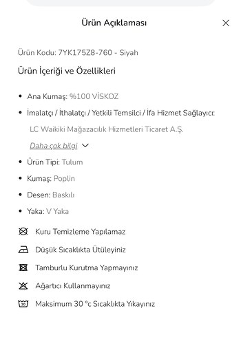LCW V Yaka Çiçekli Tulum - Görsel 6