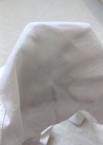 Kadın Beyaz Keten Rahat Kesim Midi Pantolon - Görsel 3