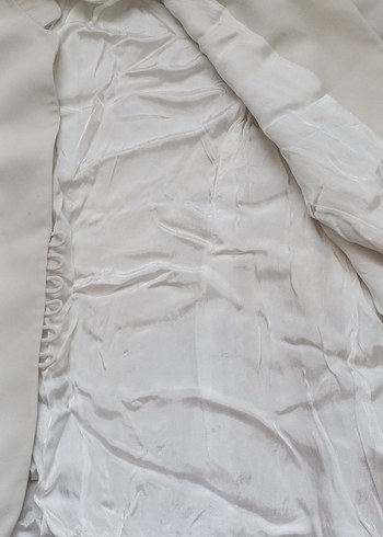 Bej Düğmeli Kadın Blazer Ceket - Görsel 4