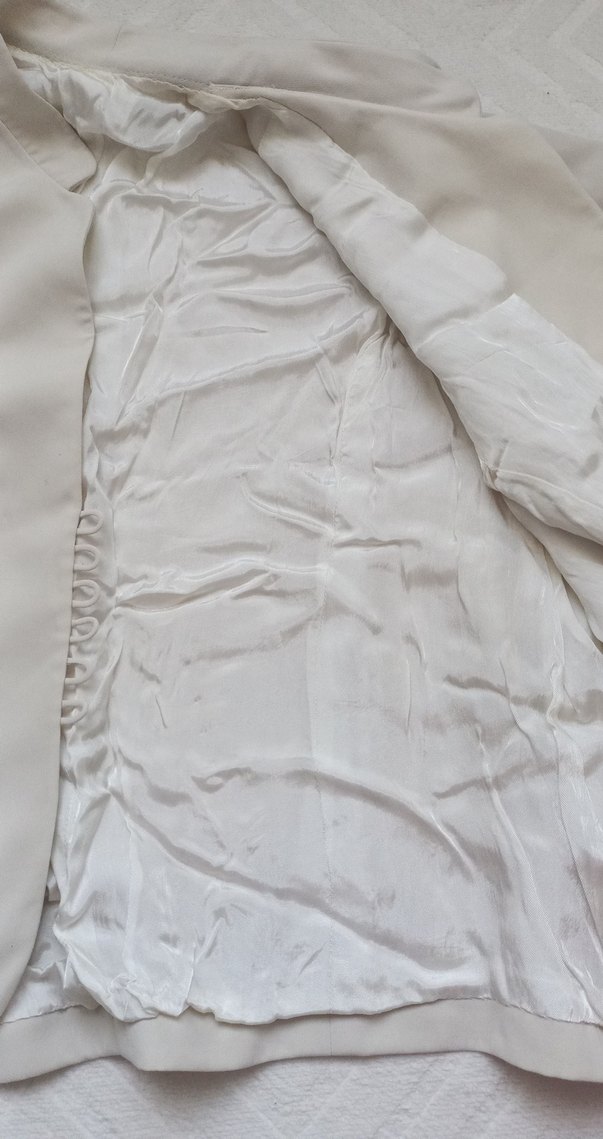 Bej Düğmeli Kadın Blazer Ceket - Görsel 4