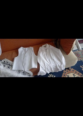 SÜNNET TAKIMI Beyaz Çocuk Takımı Dantel Detaylı - Görsel 8