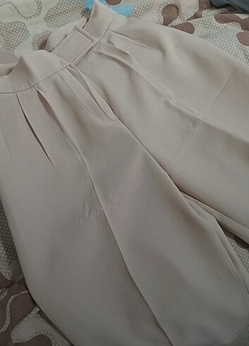 40 Beden Bej plazzo pantolon