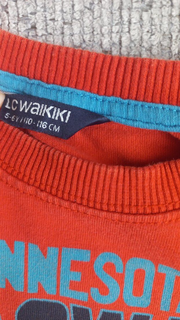 Çocuk Baskılı Sweatshirt 5-6 yas kolundaki ışık yansımasıdır - Görsel 3