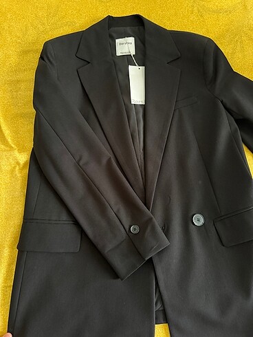 xs Beden siyah Renk blazer ceket bershka