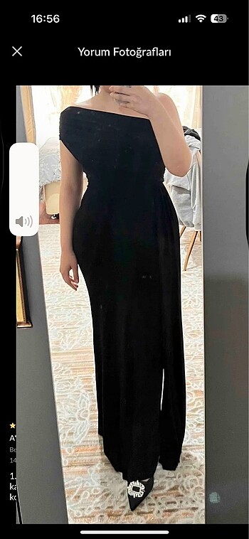 siyah uzun elbise