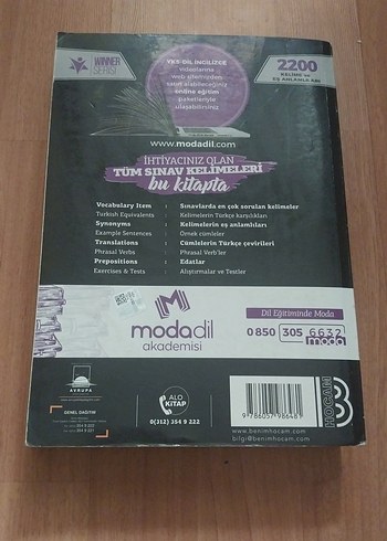 YKS-Dil İngilizce Kelimeler modadil yayınları